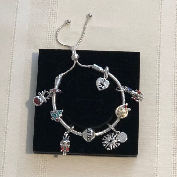 Pandora Friends Forever Heart Dangle Charm - Picture 7 of 7